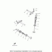 Схема вузла: Клапан Yamaha XT250 XT250