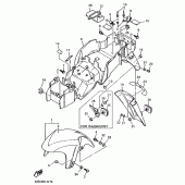 Схема узла: Крыло Yamaha YZF750 YZF750
