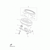 Схема вузла: Панель приладів Yamaha XVS950 XV950 Racer