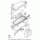 Схема узла: Saddlebag (2) Yamaha XVZ1300 Venture Royale