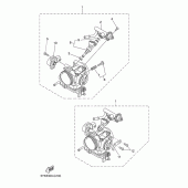 Схема узла: Впускная система 2 Yamaha MT03 MT-03