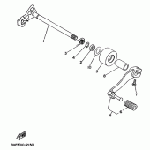 Схема вузла: Вал перемикання Yamaha WR200R