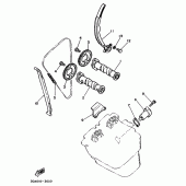 Схема узла: Распредвал и Цепь ГРМ Yamaha XT350 XT350