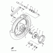 Схема узла: Заднее колесо Yamaha XJ900 Diversion