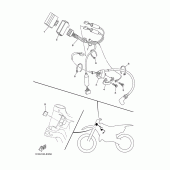 Схема вузла: Електроустаткування 1 Yamaha YZ125