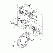Схема вузла: Переднє гальмо Yamaha YP400 Majesty