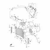 Схема вузла: Радіатор та Патрубок системи охолодження Yamaha FZ8 FZ8 FAZER