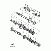 Схема вузла: Трансмісія Yamaha TW200