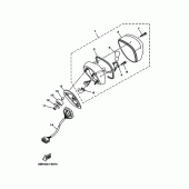 Схема вузла: Задній ліхтар Yamaha XVS1100 Drag Star Classic