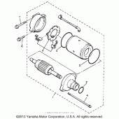 Схема узла: Стартер электрический Yamaha XVZ1300 Venture Royale