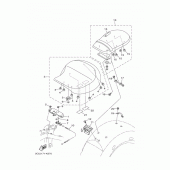 Схема узла: Сиденье Yamaha XV1900 Stratoliner S