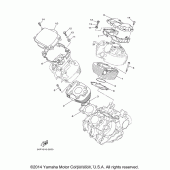 Схема узла: Цилиндр Yamaha XVS650 V-Star Classic