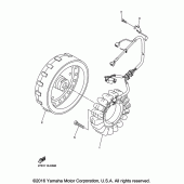 Схема вузла: Генератор Yamaha XVS1300 Stryker Bullet Cowl Cruiser