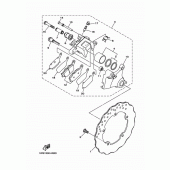 Схема вузла: Задній гальмівний супорт Yamaha MT07/MTT690 MT-07
