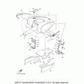 Схема узла: Топливный бак Yamaha XV1900 Roadliner S