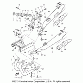 Схема вузла: Вихлопна система Yamaha XVZ1300 Venture Royale