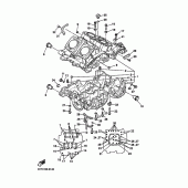 Схема узла: Картер двигателя Yamaha XVZ1300 Royal Star Midnight Venture
