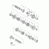 Схема вузла: Трансмісія Yamaha WR450F