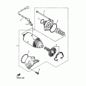 Схема вузла: Електричний стартер Yamaha XJR1300