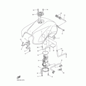 Схема узла: Топливный бак Yamaha FZ6 FZ6 (Naked)