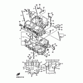 Схема узла: Картер двигателя Yamaha XJR1300