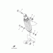 Схема узла: Задняя подвеска Yamaha XT250 Serow