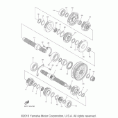Схема узла: Трансмиссия Yamaha XVS950 V-Star Tourer