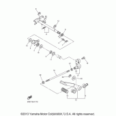 Схема вузла: Вал перемикання Yamaha XVS650 V-Star Custom