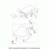 Схема вузла: Сидіння Yamaha XVS1100 V-Star Custom (з Flames)
