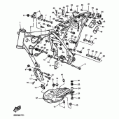 Схема узла: Рама Yamaha TT600