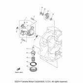 Схема узла: Масляный насос Yamaha XV250 V-Star