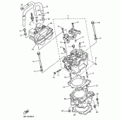 Схема узла: Цилиндр Yamaha YZ400