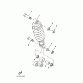 Схема вузла: Задня підвіска Yamaha YBR250