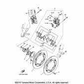 Схема узла: Передний тормоз Yamaha FJ09 FJ-09
