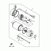 Схема вузла: Електричний стартер Yamaha TW200