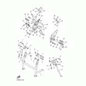 Схема узла: Подножки и Подставка Yamaha FZ6 FZ6 FAZER (ABS)