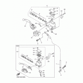 Схема вузла: Передній гальмівний циліндр Yamaha WR450F
