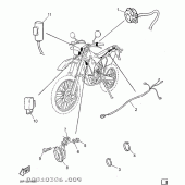 Схема вузла: Електрообладнання Yamaha WR400F