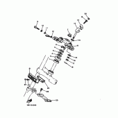 Схема вузла: Рульовий механізм Yamaha XV1100 Virago Special