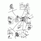 Схема вузла: Електроустаткування 2 Yamaha YZF-R6/ YZF600 R6S