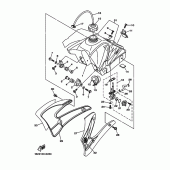 Схема вузла: Паливний бак Yamaha TTR125 TT-R125