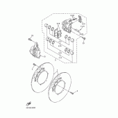 Схема вузла: Переднє гальмо Yamaha YZF-R1 R1