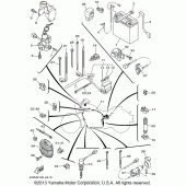 Схема узла: Электрооборудование (2) Yamaha XV1600 Midnight Star