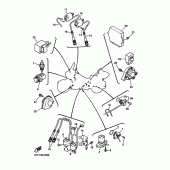 Схема узла: Электрооборудование 2 Yamaha XVZ1300 Royal Star Venture