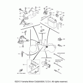 Схема узла: Электрооборудование (2) Yamaha XV1900 Raider S