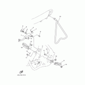 Схема узла: Подножки и Подставка Yamaha YZ250 YZ250