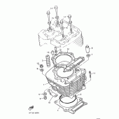 Схема вузла: Циліндр Yamaha XT600 XT600