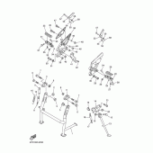 Схема узла: Подножки и Подставка Yamaha FZ6 FZ6 FAZER (ABS)