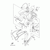 Схема вузла: Паливний бак Yamaha TTR125 TT-R125