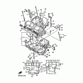 Схема узла: Картер двигателя Yamaha XJR1300